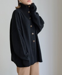 【shemoshelly】マルチwayハイネックニットカーディガン