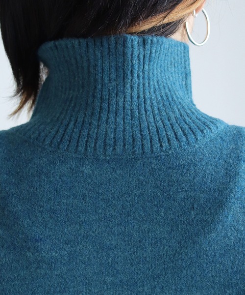 HER CLOSET（ハークローゼット）の「【shemoshelly】マルチwayハイネックニットカーディガン（カーディガン/ボレロ・レディース・ブルー/テラコッタ/ベージュ/ブラック・M）」の13枚目の写真