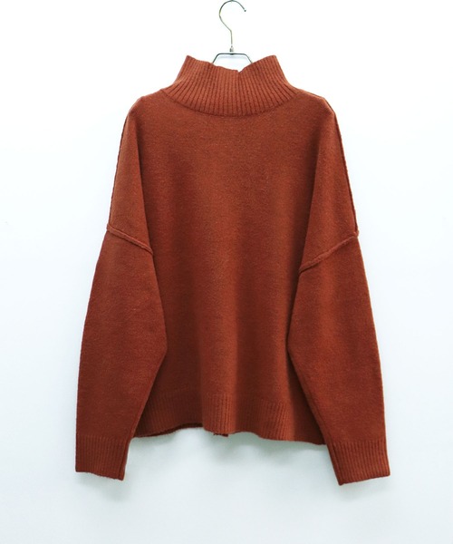 HER CLOSET（ハークローゼット）の「【shemoshelly】マルチwayハイネックニットカーディガン（カーディガン/ボレロ・レディース・ブルー/テラコッタ/ベージュ/ブラック・M）」の12枚目の写真