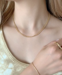 silver925 × ciite'  | シルバー925 2連 スネーク & ボールチェーン ネックレス(ネックレス)