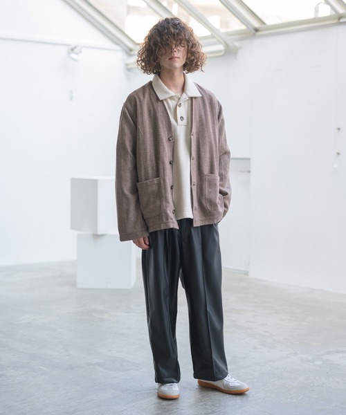 CASPER JOHN(キャスパージョン)の「Herringbone cardigan/ヘリンボーンカーディガン(カーディガン/ボレロ・メンズ・ベージュ/グレー・SMALL/MEDIUM/LARGE)」の20枚目の写真