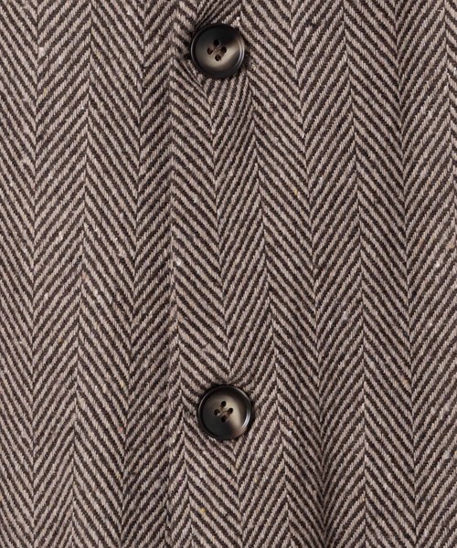 CASPER JOHN(キャスパージョン)の「Herringbone cardigan/ヘリンボーンカーディガン(カーディガン/ボレロ・メンズ・ベージュ/グレー・SMALL/MEDIUM/LARGE)」の9枚目の写真
