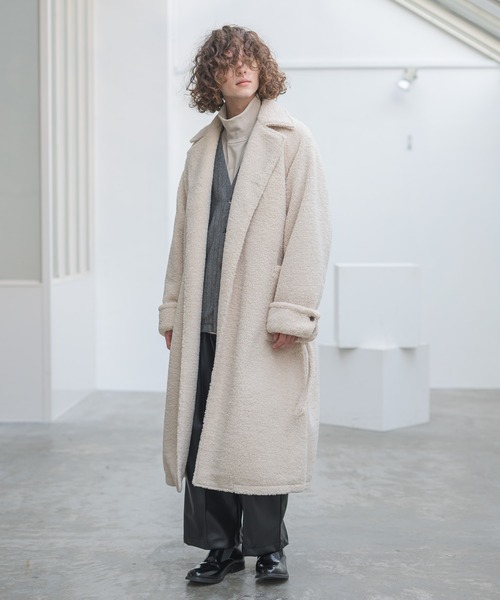 CASPER JOHN(キャスパージョン)の「Herringbone cardigan/ヘリンボーンカーディガン(カーディガン/ボレロ・メンズ・ベージュ/グレー・SMALL/MEDIUM/LARGE)」の6枚目の写真