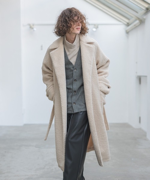 CASPER JOHN(キャスパージョン)の「Herringbone cardigan/ヘリンボーンカーディガン(カーディガン/ボレロ・メンズ・ベージュ/グレー・SMALL/MEDIUM/LARGE)」の10枚目の写真