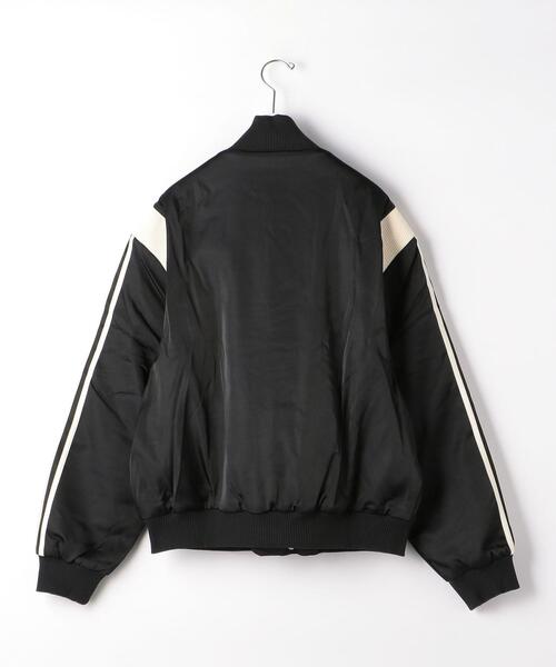 adidas（アディダス）の「＜adidas Originals＞ SATIN VERSITY JK/スタジャン（スタジャン・メンズ・ブラック・M/L/XL）」の2枚目の写真