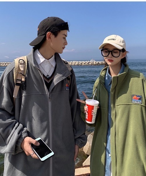 MGV（エムジーヴィー）の「ワンポイントオーバーサイズブルゾン（ブルゾン・メンズ・ブラック/ベージュ/グレー/グリーン・MEDIUM/LARGE/X-LARGE）」の4枚目の写真