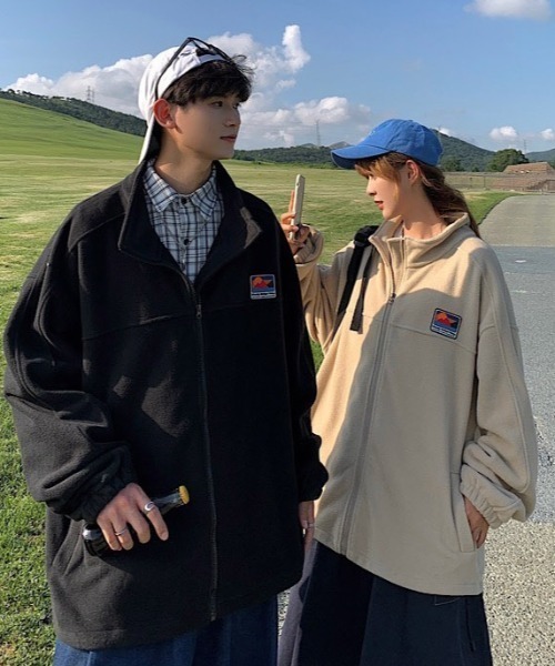 MGV（エムジーヴィー）の「ワンポイントオーバーサイズブルゾン（ブルゾン・メンズ・ブラック/ベージュ/グレー/グリーン・MEDIUM/LARGE/X-LARGE）」の8枚目の写真