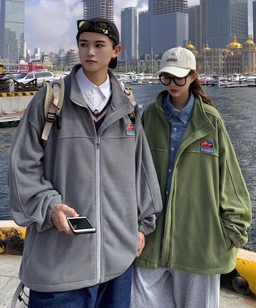 MGV（エムジーヴィー）の「ワンポイントオーバーサイズブルゾン（ブルゾン・メンズ・ブラック/ベージュ/グレー/グリーン・MEDIUM/LARGE/X-LARGE）」の18枚目の写真