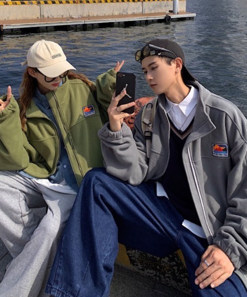 MGV（エムジーヴィー）の「ワンポイントオーバーサイズブルゾン（ブルゾン・メンズ・ブラック/ベージュ/グレー/グリーン・MEDIUM/LARGE/X-LARGE）」の21枚目の写真