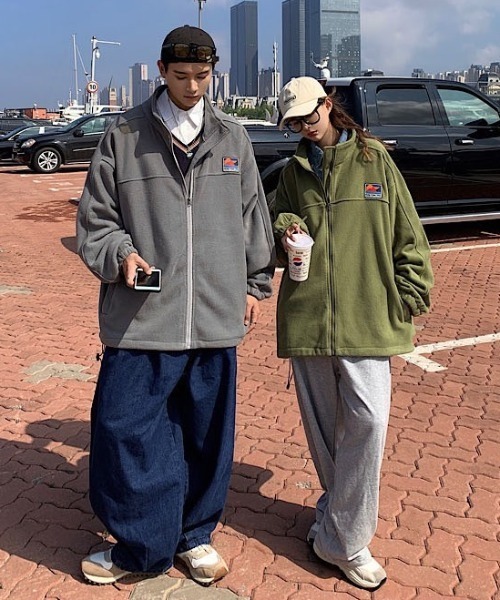 MGV（エムジーヴィー）の「ワンポイントオーバーサイズブルゾン（ブルゾン・メンズ・ブラック/ベージュ/グレー/グリーン・MEDIUM/LARGE/X-LARGE）」の22枚目の写真