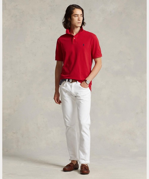 POLO RALPH LAUREN(ポロ ラルフ ローレン)の「アイコニック メッシュ ポロシャツ(ポロシャツ・メンズ・レッド・S/M/L/XL/XS/XXL)」の5枚目の写真
