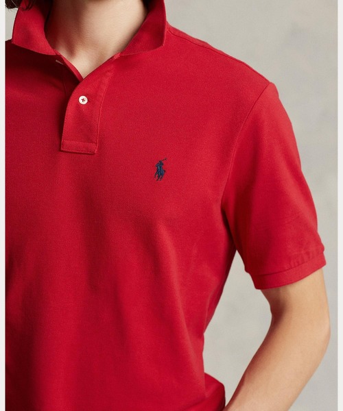 POLO RALPH LAUREN(ポロ ラルフ ローレン)の「アイコニック メッシュ ポロシャツ(ポロシャツ・メンズ・レッド・S/M/L/XL/XS/XXL)」の3枚目の写真