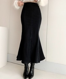 Mayree | Mayree/ハイウエストフィッシュテールデニムスカート(デニムスカート)