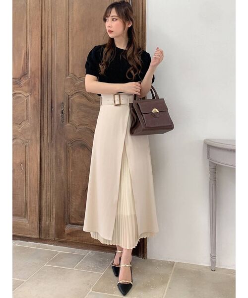 RESEXXY（リゼクシー）の「レイヤードプリーツスカート（スカート・レディース・ブラック/ベージュ/ブルー・FREE）」の16枚目の写真