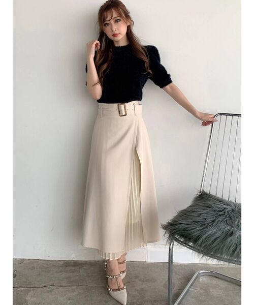 RESEXXY（リゼクシー）の「レイヤードプリーツスカート（スカート・レディース・ブラック/ベージュ/ブルー・FREE）」の22枚目の写真