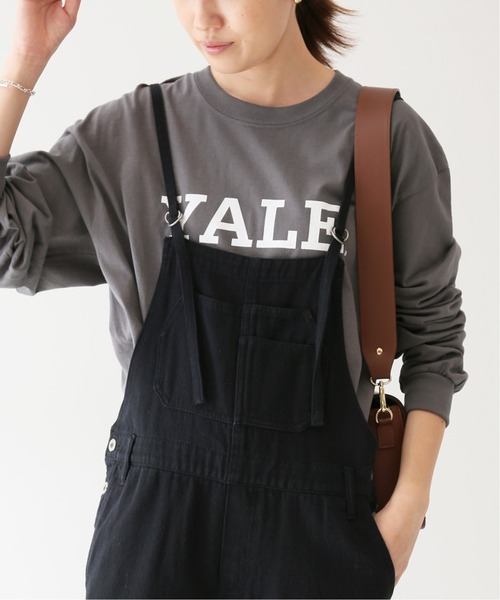 SLOBE IENA(スローブイエナ)の「YALE ロングスリーブTEE【洗濯機使用可能】◆(Tシャツ/カットソー・レディース・グレー/ホワイト・FREE)」の1枚目の写真