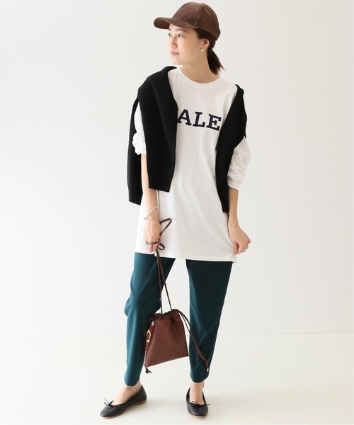 SLOBE IENA(スローブイエナ)の「YALE ロングスリーブTEE【洗濯機使用可能】◆(Tシャツ/カットソー・レディース・グレー/ホワイト・FREE)」の17枚目の写真