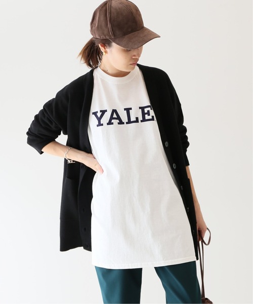 SLOBE IENA(スローブイエナ)の「YALE ロングスリーブTEE【洗濯機使用可能】◆(Tシャツ/カットソー・レディース・グレー/ホワイト・FREE)」の7枚目の写真