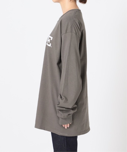 SLOBE IENA(スローブイエナ)の「YALE ロングスリーブTEE【洗濯機使用可能】◆(Tシャツ/カットソー・レディース・グレー/ホワイト・FREE)」の12枚目の写真