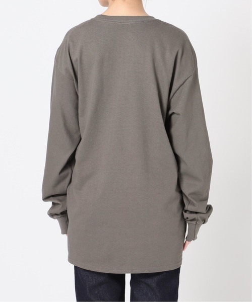 SLOBE IENA(スローブイエナ)の「YALE ロングスリーブTEE【洗濯機使用可能】◆(Tシャツ/カットソー・レディース・グレー/ホワイト・FREE)」の5枚目の写真