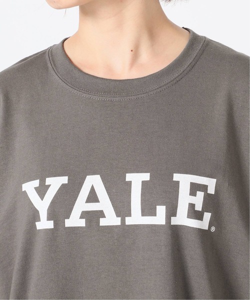 SLOBE IENA(スローブイエナ)の「YALE ロングスリーブTEE【洗濯機使用可能】◆(Tシャツ/カットソー・レディース・グレー/ホワイト・FREE)」の8枚目の写真