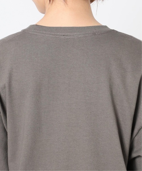SLOBE IENA(スローブイエナ)の「YALE ロングスリーブTEE【洗濯機使用可能】◆(Tシャツ/カットソー・レディース・グレー/ホワイト・FREE)」の22枚目の写真