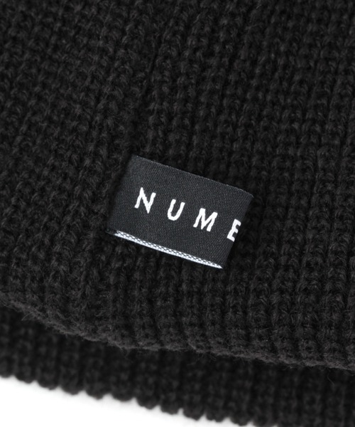 NUMERALS（ヌメラルズ）の「[NUMERALS]ベーシックニットワッチ（ニットキャップ/ビーニー・メンズ・ブラック/ベージュ・FREE）」の5枚目の写真