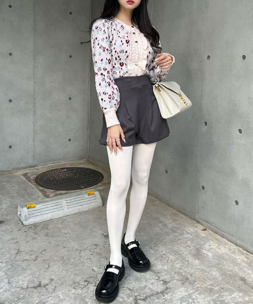 titty＆Co. PETIT by poyo（ティティーアンドコープティバイポヨ）の「【ファッションインフルエンサーPOYO×titty&Co.PETIT 】ペールフラワーニットカーデトップス（ニット/セーター・レディース・マルチ・FREE）」の7枚目の写真