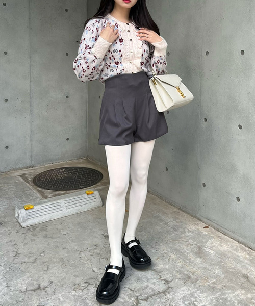 titty＆Co. PETIT by poyo（ティティーアンドコープティバイポヨ）の「【ファッションインフルエンサーPOYO×titty&Co.PETIT 】ペールフラワーニットカーデトップス（ニット/セーター・レディース・マルチ・FREE）」の9枚目の写真