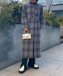 AS KNOW AS PINKY | タフにパッチ決めてスタンドカラーロングコート(その他アウター)