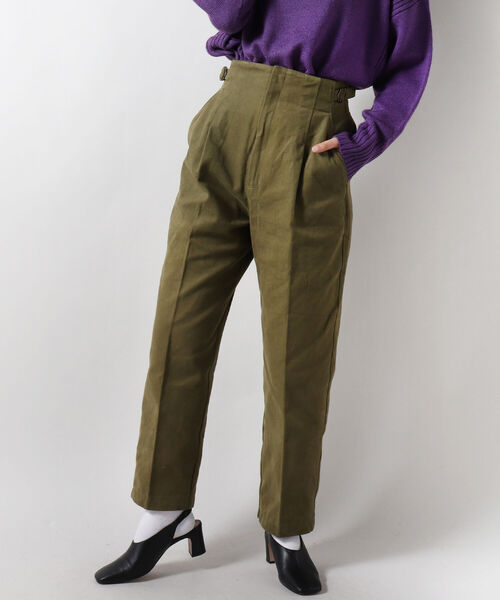 fredy repit（フレディレピ）の「綿起毛ツイル テーパードパンツ（その他パンツ・レディース・ベージュ/カーキ/ピンク・38/36）」の2枚目の写真