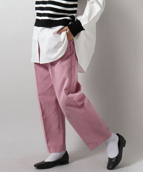 fredy repit（フレディレピ）の「綿起毛ツイル テーパードパンツ（その他パンツ・レディース・ベージュ/カーキ/ピンク・38/36）」の8枚目の写真