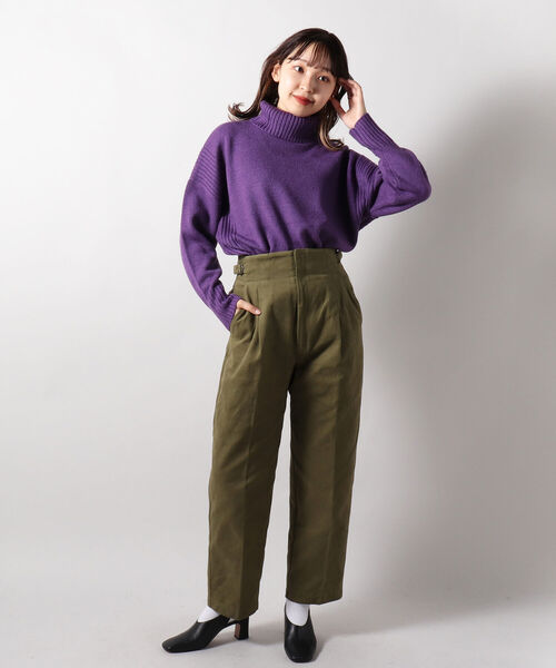 fredy repit（フレディレピ）の「綿起毛ツイル テーパードパンツ（その他パンツ・レディース・ベージュ/カーキ/ピンク・38/36）」の10枚目の写真