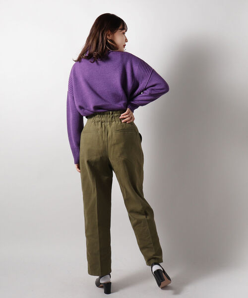 fredy repit（フレディレピ）の「綿起毛ツイル テーパードパンツ（その他パンツ・レディース・ベージュ/カーキ/ピンク・38/36）」の11枚目の写真