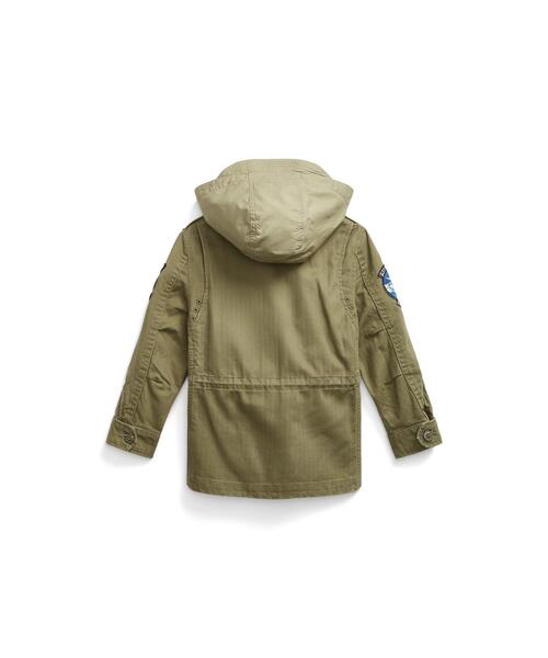 POLO RALPH LAUREN CHILDRENSWEAR（ポロ ラルフ ローレン チルドレンズウェア）の「コットン ヘリンボーン フィールド ジャケット（その他アウター・キッズ・グリーン・4/6/7）」の3枚目の写真