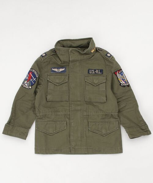 POLO RALPH LAUREN CHILDRENSWEAR（ポロ ラルフ ローレン チルドレンズウェア）の「コットン ヘリンボーン フィールド ジャケット（その他アウター・キッズ・グリーン・4/6/7）」の6枚目の写真