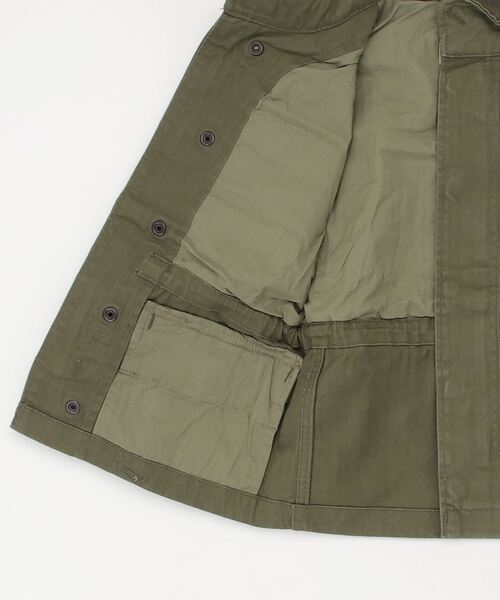 POLO RALPH LAUREN CHILDRENSWEAR（ポロ ラルフ ローレン チルドレンズウェア）の「コットン ヘリンボーン フィールド ジャケット（その他アウター・キッズ・グリーン・4/6/7）」の4枚目の写真