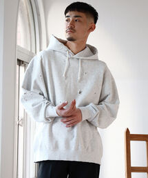 BEAMS | BEAMS / ルーズフィット ダメージ フーディー(パーカー)