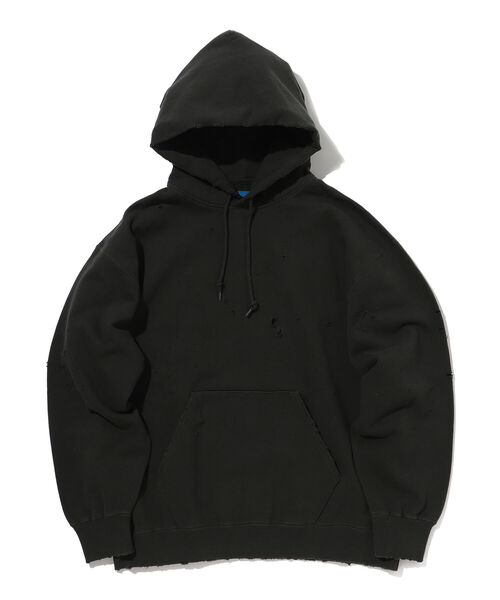 BEAMS（ビームス）の「BEAMS / ルーズフィット ダメージ フーディー（パーカー・メンズ・アッシュグレー/ブラック系その他/レッド・XL/S/M/L）」の21枚目の写真