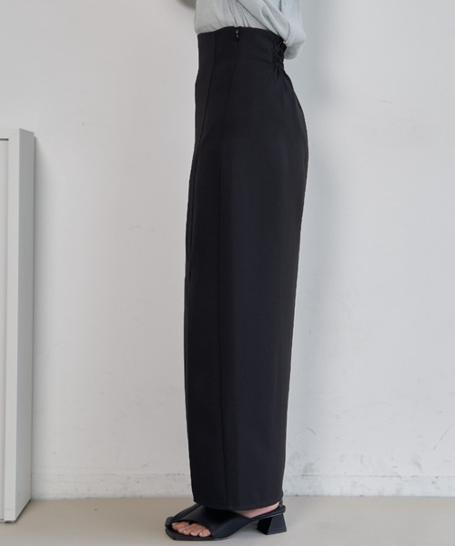 VANNIE U（ヴァニーユー）の「スリットラインスカート（スカート・レディース・アイボリー/スモークピンク/ブラック・FREE）」の18枚目の写真