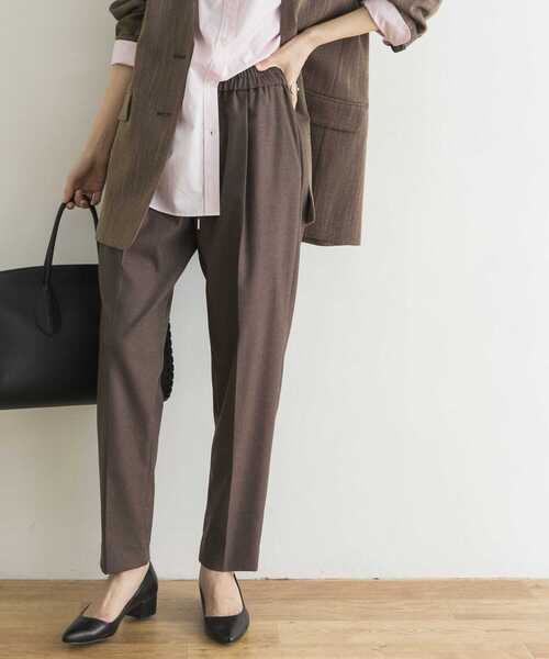 URBAN RESEARCH（アーバンリサーチ）の「ツイルストレッチドロストテーパードパンツ（その他パンツ・レディース・ベージュ/ブラウン/オレンジ・38/36/34）」の2枚目の写真