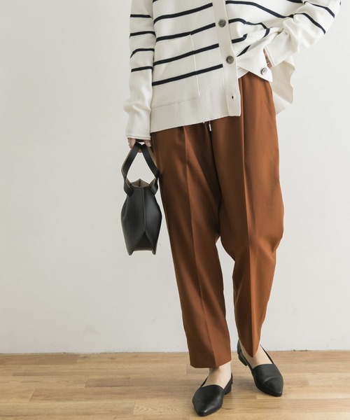 URBAN RESEARCH（アーバンリサーチ）の「ツイルストレッチドロストテーパードパンツ（その他パンツ・レディース・ベージュ/ブラウン/オレンジ・38/36/34）」の3枚目の写真