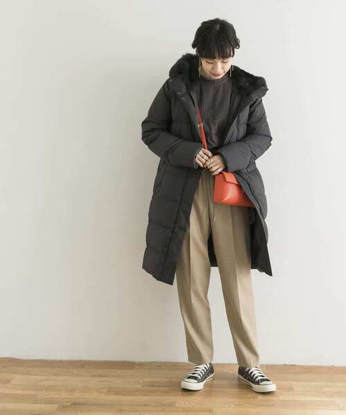 URBAN RESEARCH（アーバンリサーチ）の「ツイルストレッチドロストテーパードパンツ（その他パンツ・レディース・ベージュ/ブラウン/オレンジ・38/36/34）」の7枚目の写真