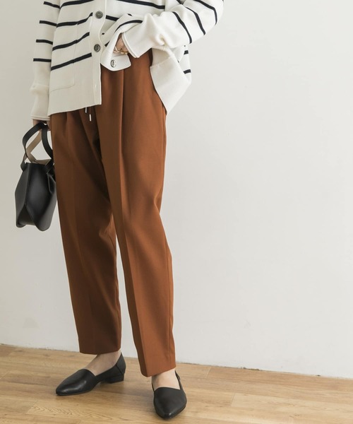 URBAN RESEARCH（アーバンリサーチ）の「ツイルストレッチドロストテーパードパンツ（その他パンツ・レディース・ベージュ/ブラウン/オレンジ・38/36/34）」の8枚目の写真