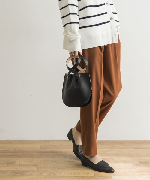 URBAN RESEARCH（アーバンリサーチ）の「ツイルストレッチドロストテーパードパンツ（その他パンツ・レディース・ベージュ/ブラウン/オレンジ・38/36/34）」の9枚目の写真