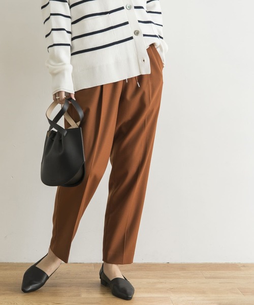 URBAN RESEARCH（アーバンリサーチ）の「ツイルストレッチドロストテーパードパンツ（その他パンツ・レディース・ベージュ/ブラウン/オレンジ・38/36/34）」の10枚目の写真