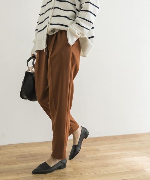 URBAN RESEARCH（アーバンリサーチ）の「ツイルストレッチドロストテーパードパンツ（その他パンツ・レディース・ベージュ/ブラウン/オレンジ・38/36/34）」の11枚目の写真