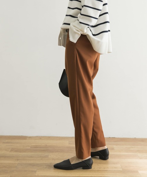 URBAN RESEARCH（アーバンリサーチ）の「ツイルストレッチドロストテーパードパンツ（その他パンツ・レディース・ベージュ/ブラウン/オレンジ・38/36/34）」の12枚目の写真