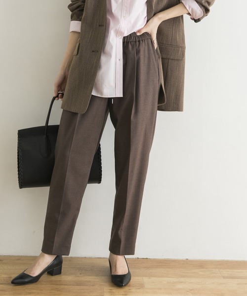 URBAN RESEARCH（アーバンリサーチ）の「ツイルストレッチドロストテーパードパンツ（その他パンツ・レディース・ベージュ/ブラウン/オレンジ・38/36/34）」の16枚目の写真