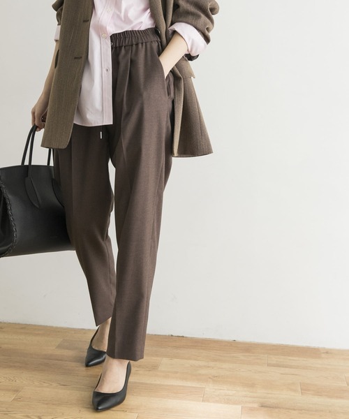 URBAN RESEARCH（アーバンリサーチ）の「ツイルストレッチドロストテーパードパンツ（その他パンツ・レディース・ベージュ/ブラウン/オレンジ・38/36/34）」の17枚目の写真